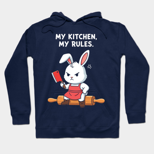 My Kitchen, My Rules Bunny Hoodie by enrynz