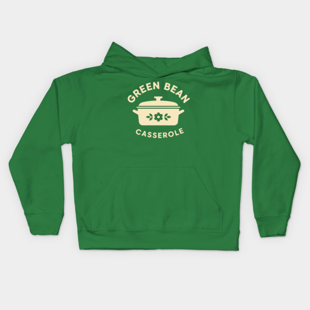 Green Bean Casserole Delight Kids Hoodie by enrynz