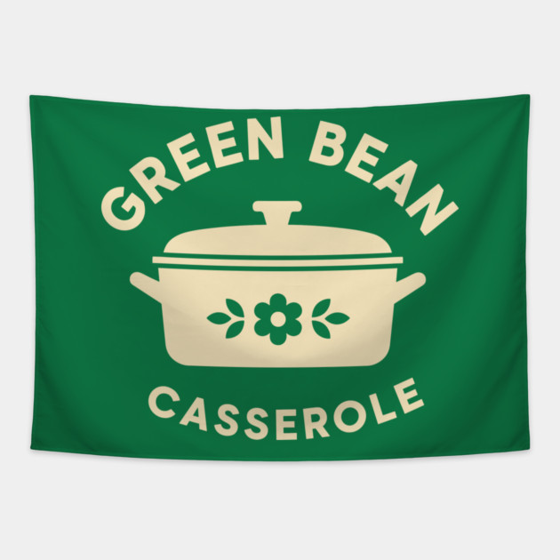 Green Bean Casserole Delight Tapestry by enrynz