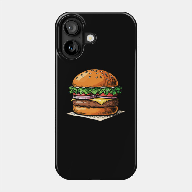 Classic Juicy Cheeseburger Phone Case by enrynz