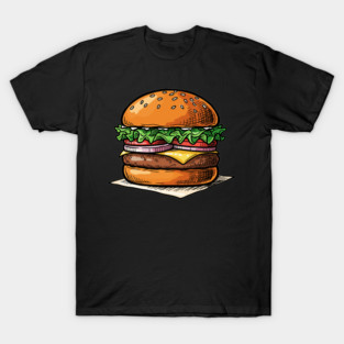 Classic Juicy Cheeseburger T-Shirt