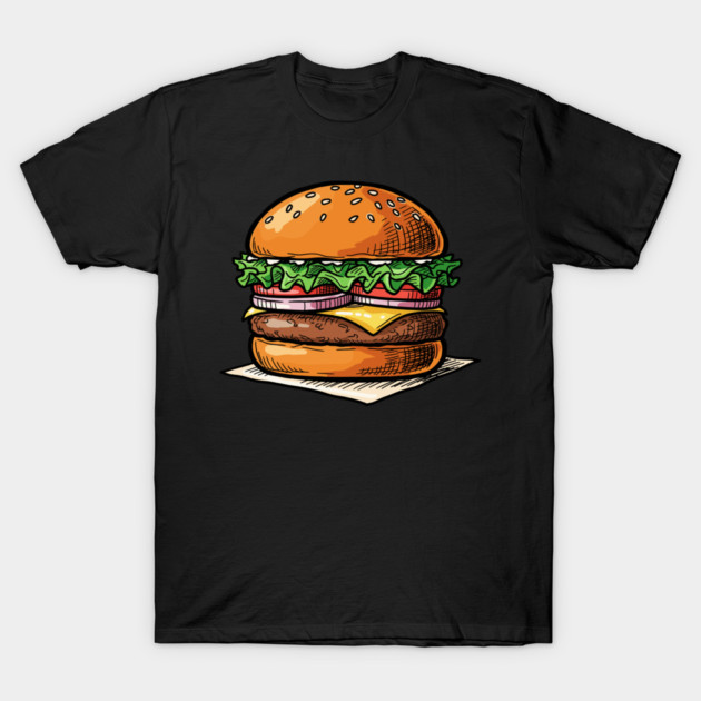 Classic Juicy Cheeseburger T-Shirt by enrynz