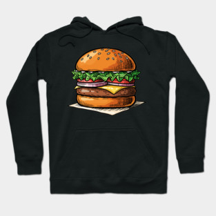 Classic Juicy Cheeseburger Hoodie