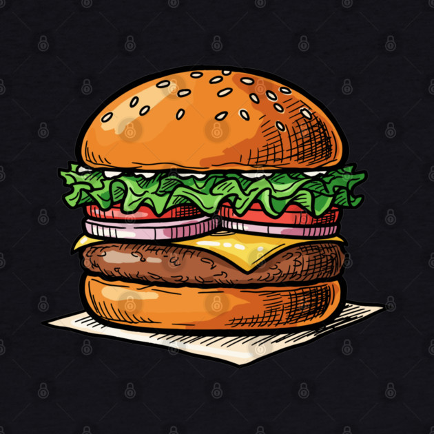 Classic Juicy Cheeseburger by Digironin