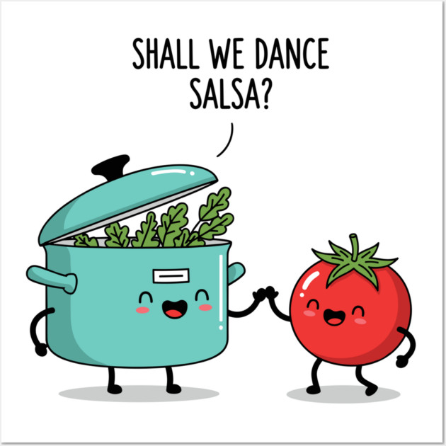 Salsa Dance Duo Wall Art by Digironin