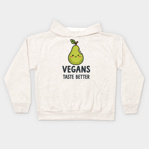 Vegans Taste Better Kids Hoodie by enrynz