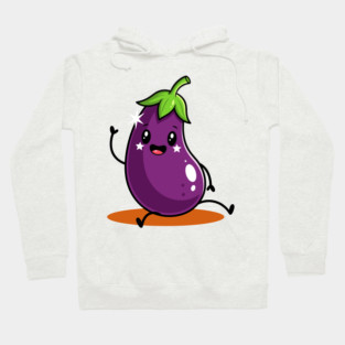 Kawaii Eggplant Hoodie