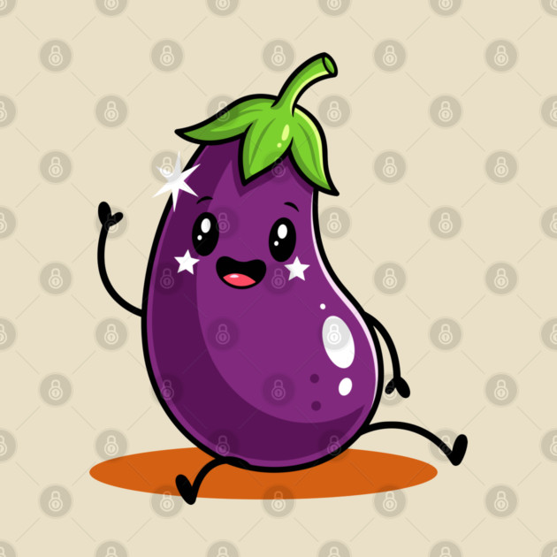 Kawaii Eggplant by enrynz