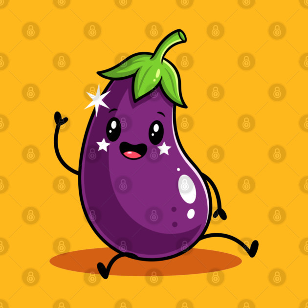 Kawaii Eggplant by enrynz