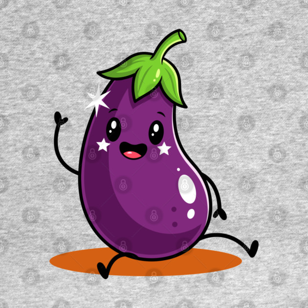 Kawaii Eggplant by enrynz