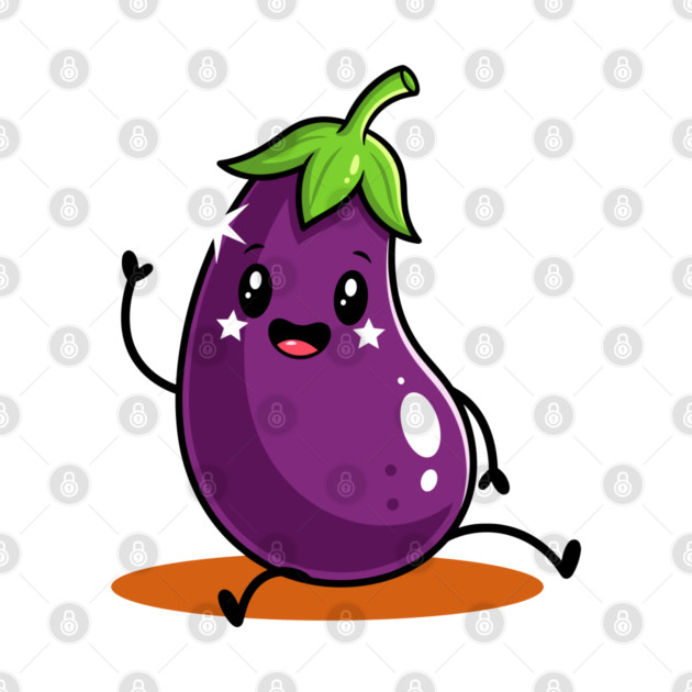 Kawaii Eggplant by enrynz
