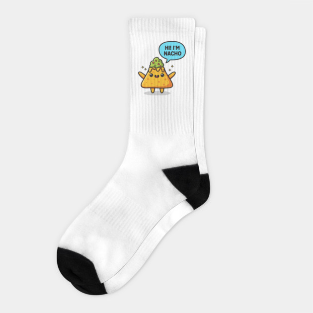Nacho Average Snack Socks by enrynz