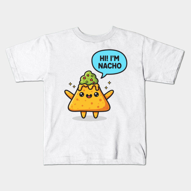Nacho Average Snack Kids T-Shirt by enrynz