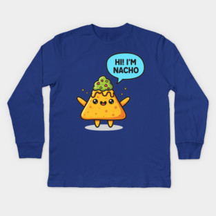 Nacho Average Snack Kids Long Sleeve T-Shirt