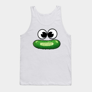 Dill-icious Pickle Face Tank Top