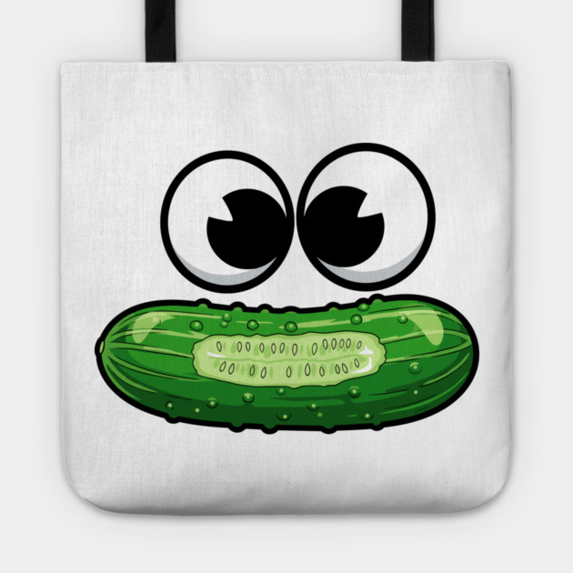 Dill-icious Pickle Face Tote by enrynz