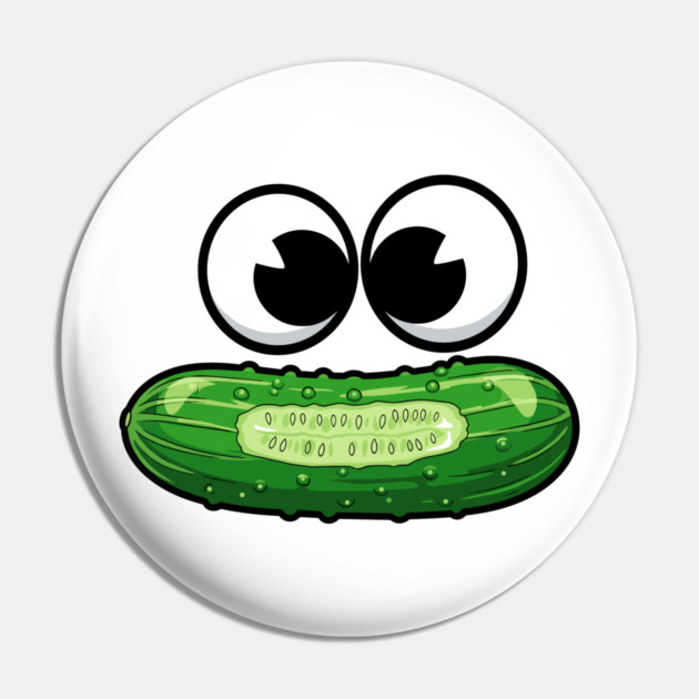 Dill-icious Pickle Face Pin by enrynz