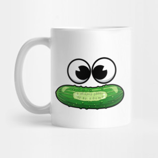 Dill-icious Pickle Face Mug