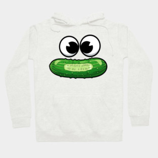 Dill-icious Pickle Face Hoodie