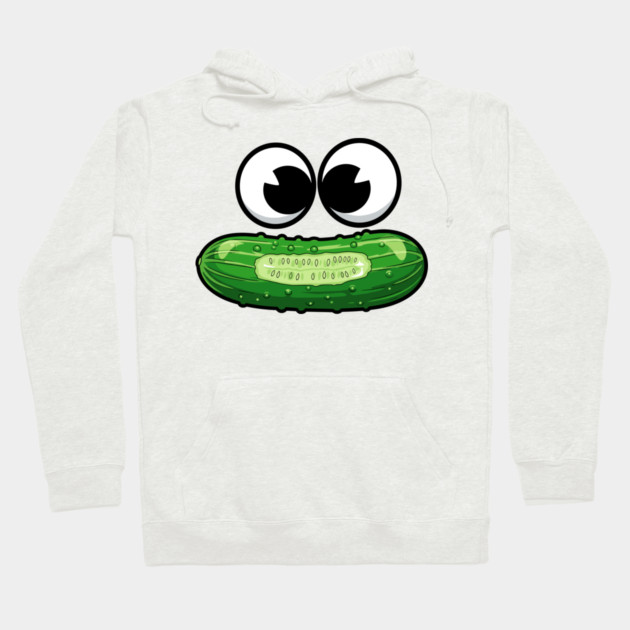 Dill-icious Pickle Face Hoodie by enrynz