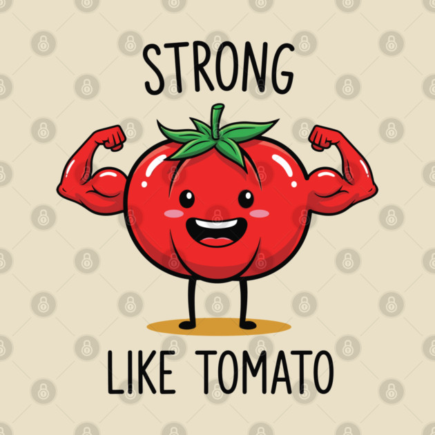 Strong Like Tomato Funny Veggie by enrynz