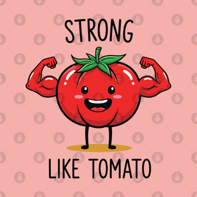Strong Like Tomato Funny Veggie by enrynz