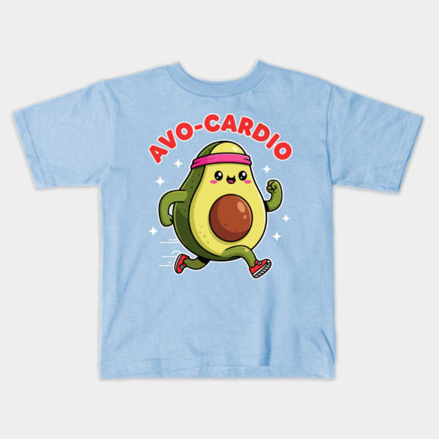 Avo-Cardio Fitness Kids T-Shirt by enrynz
