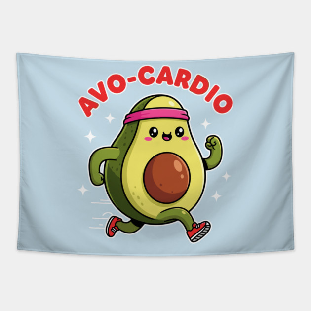 Avo-Cardio Fitness Tapestry by enrynz