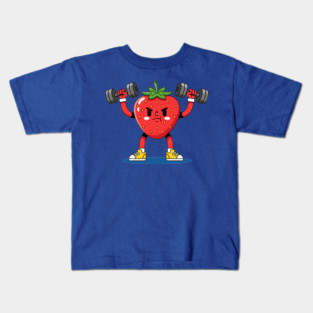 Sweaty Strawberry Fitness Kids T-Shirt