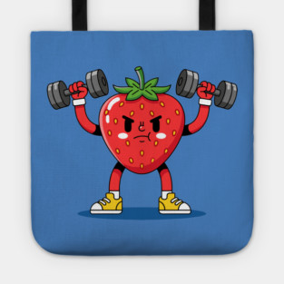 Sweaty Strawberry Fitness Tote