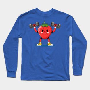 Sweaty Strawberry Fitness Long Sleeve T-Shirt