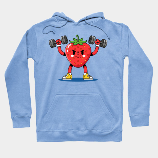Sweaty Strawberry Fitness Hoodie by enrynz