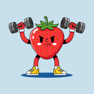 Sweaty Strawberry Fitness T-Shirt