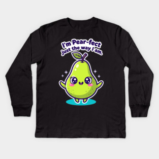 Pear-fectly Adorable Pear Kids Long Sleeve T-Shirt