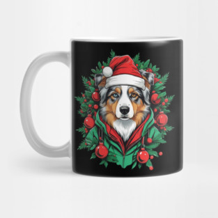 Christmas Australian Shepherd - Festive Aussie Dog Mug