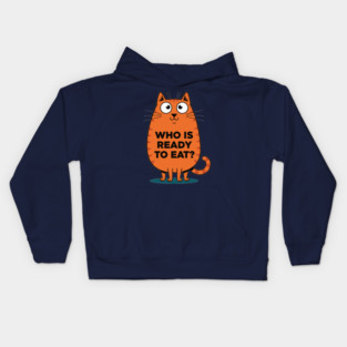Hungry Cat Meme Kids Hoodie