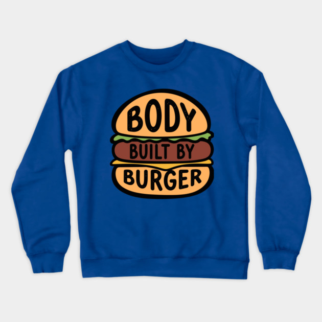 Body Built By Burger Crewneck Sweatshirt by enrynz