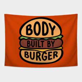 Body Built By Burger Tapestry