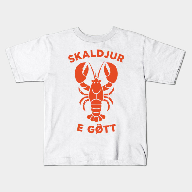 Lobster Love - Skaldjur E Gott Kids T-Shirt by enrynz