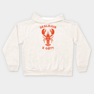 Lobster Love - Skaldjur E Gott Kids Hoodie