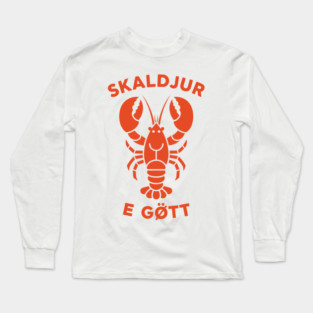 Lobster Love - Skaldjur E Gott Long Sleeve T-Shirt