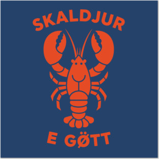 Lobster Love - Skaldjur E Gott Posters and Art