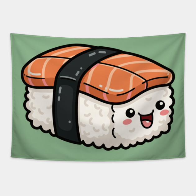 Kawaii Nigiri Tapestry by enrynz