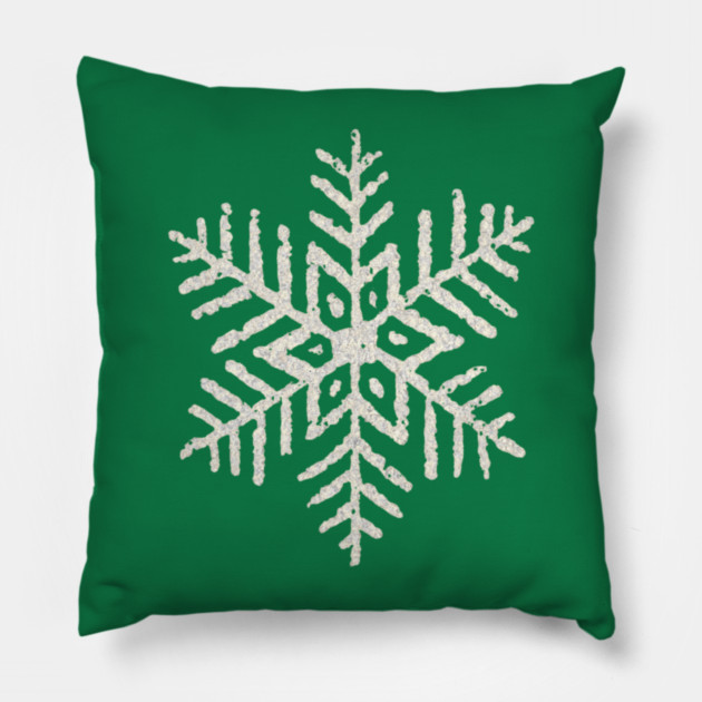 Vintage Snowflake Pillow by Creatifly Graphic Tees