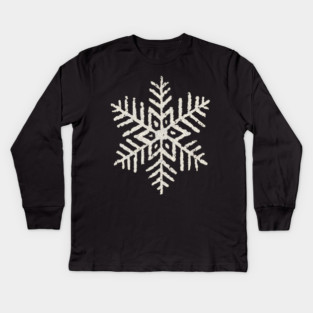 Vintage Snowflake Kids Long Sleeve T-Shirt