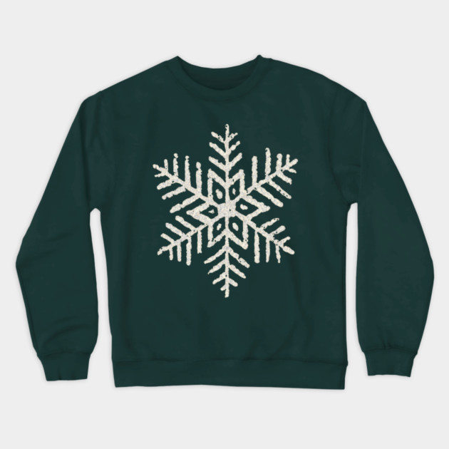 Vintage Snowflake Crewneck Sweatshirt by Creatifly Graphic Tees