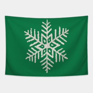 Vintage Snowflake Tapestry