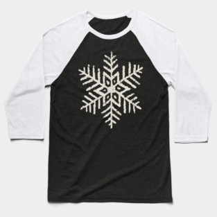 Vintage Snowflake Baseball T-Shirt