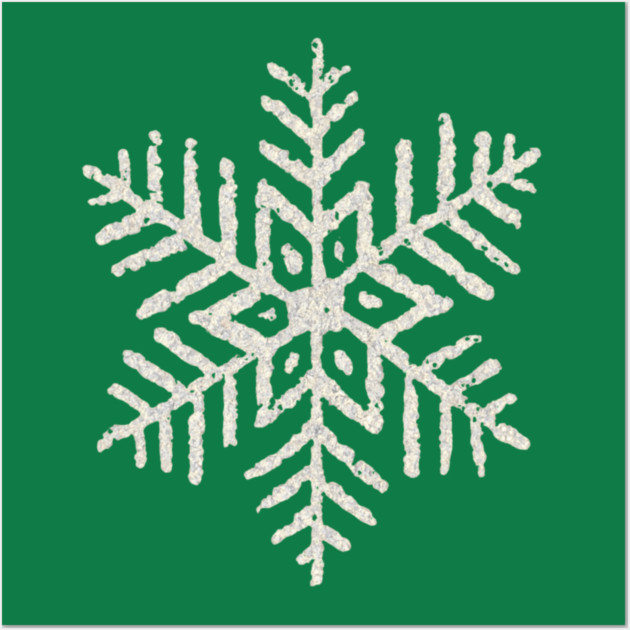 Vintage Snowflake Wall Art by Creatifly Graphic Tees