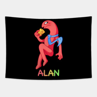 Alan Smiling Friends Tapestry